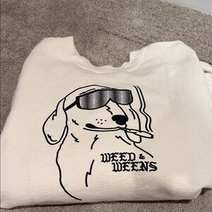 Dachshund print crewneck. NWOT